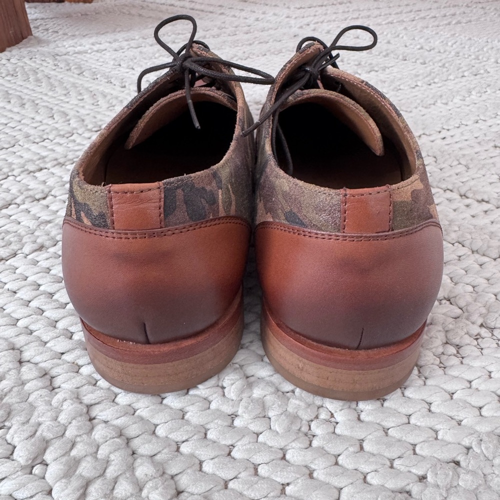 Men’s Taft Camouflage Brown Leather Dress Shoes - Picture 4 of 6